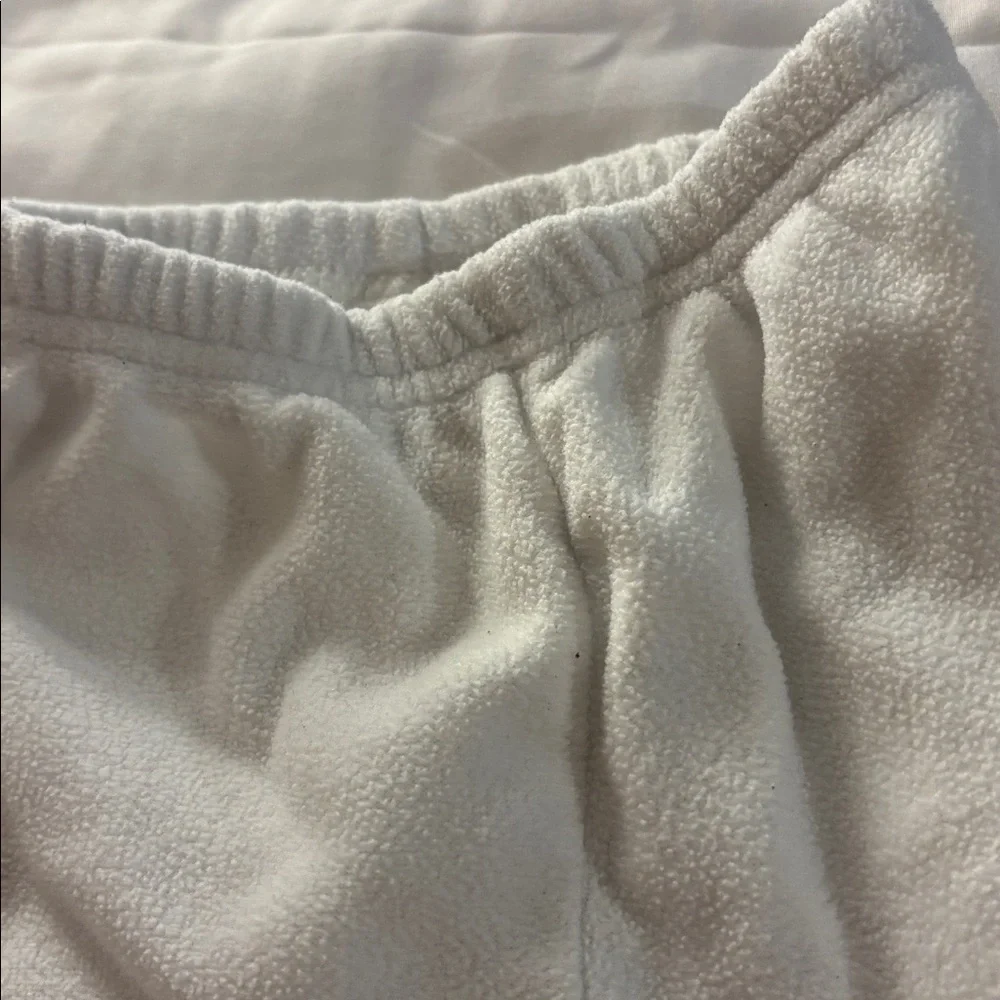 Carter's Soft White Fleece Joggers 6 months